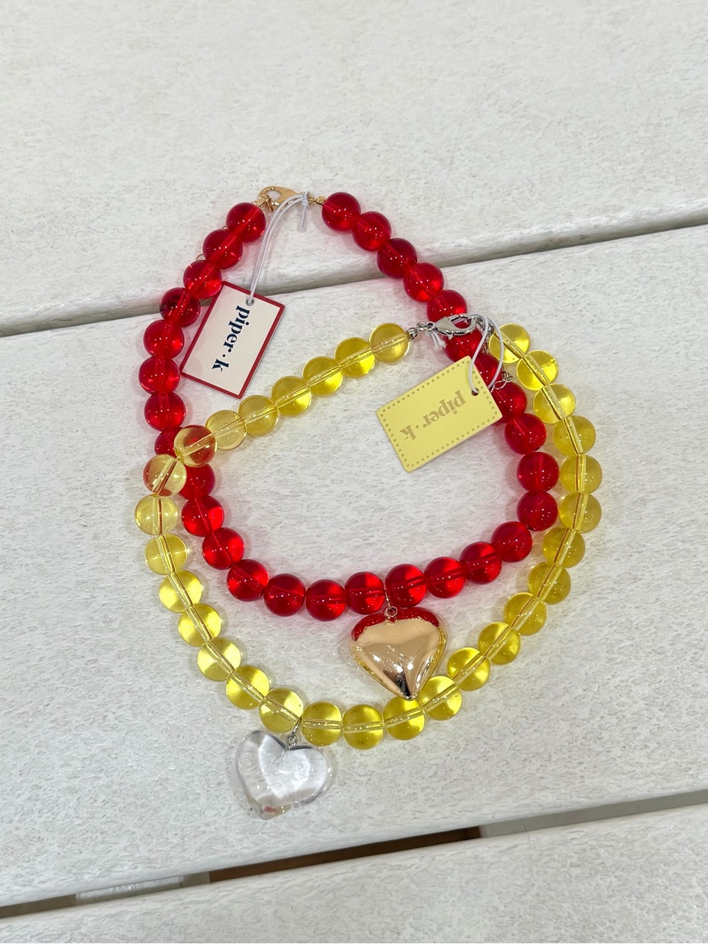 🦋Piper K
Piper K Stunning Yellow
Beaded Glass Necklace & Heart - Picture 4 of 6